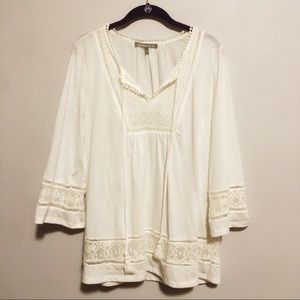 Daniel Rainn Carmelli Tie Tassel Knit Top - M